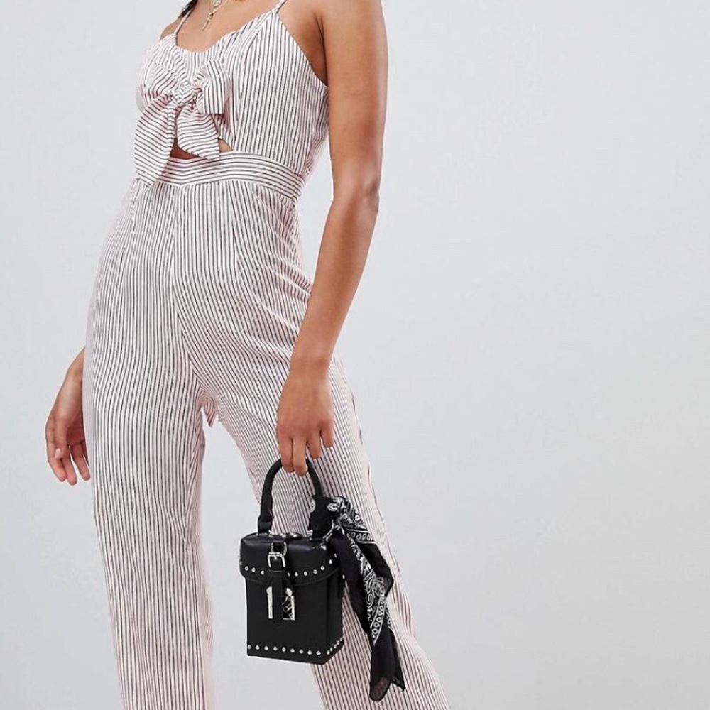 PRETTY LITTLE THING  striped jumpsuit